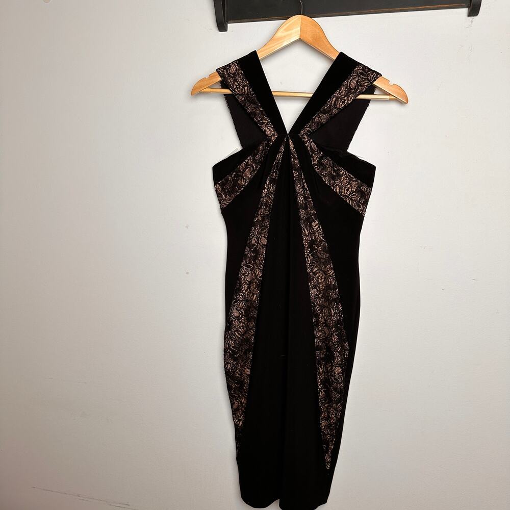 Adrianna Papell Dress Black Lace - Picture 6 of 11